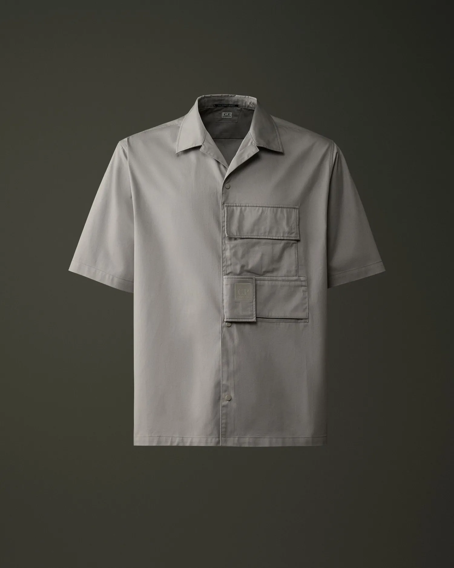 Clearance C.P. Company Metropolis Series Gabardine Skjorte Sort