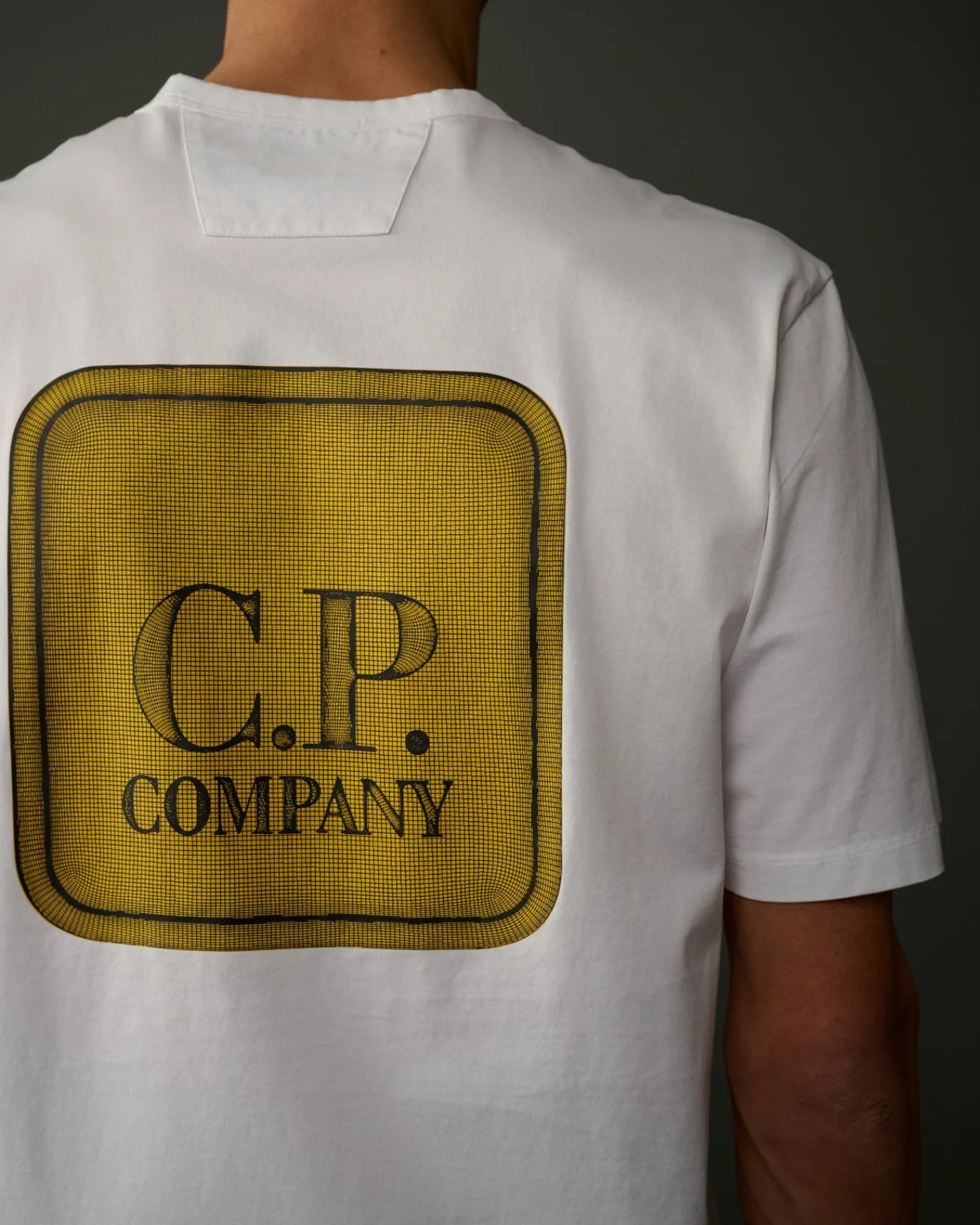 Clearance C.P. Company Metropolis Series Mercerized Jersey Grafisk T-Shirt Sort