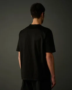 Online C.P. Company Metropolis Series Mercerized Jersey T-Shirt Med Grafisk Ansigt Hvid