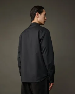 New C.P. Company Metropolis Series Stretch Fleece Haettetroje Sort
