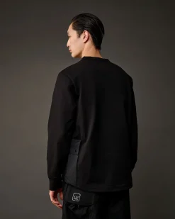 Discount C.P. Company Metropolis Series Stretch Fleece Logo Haettetroje Stovregn Gra