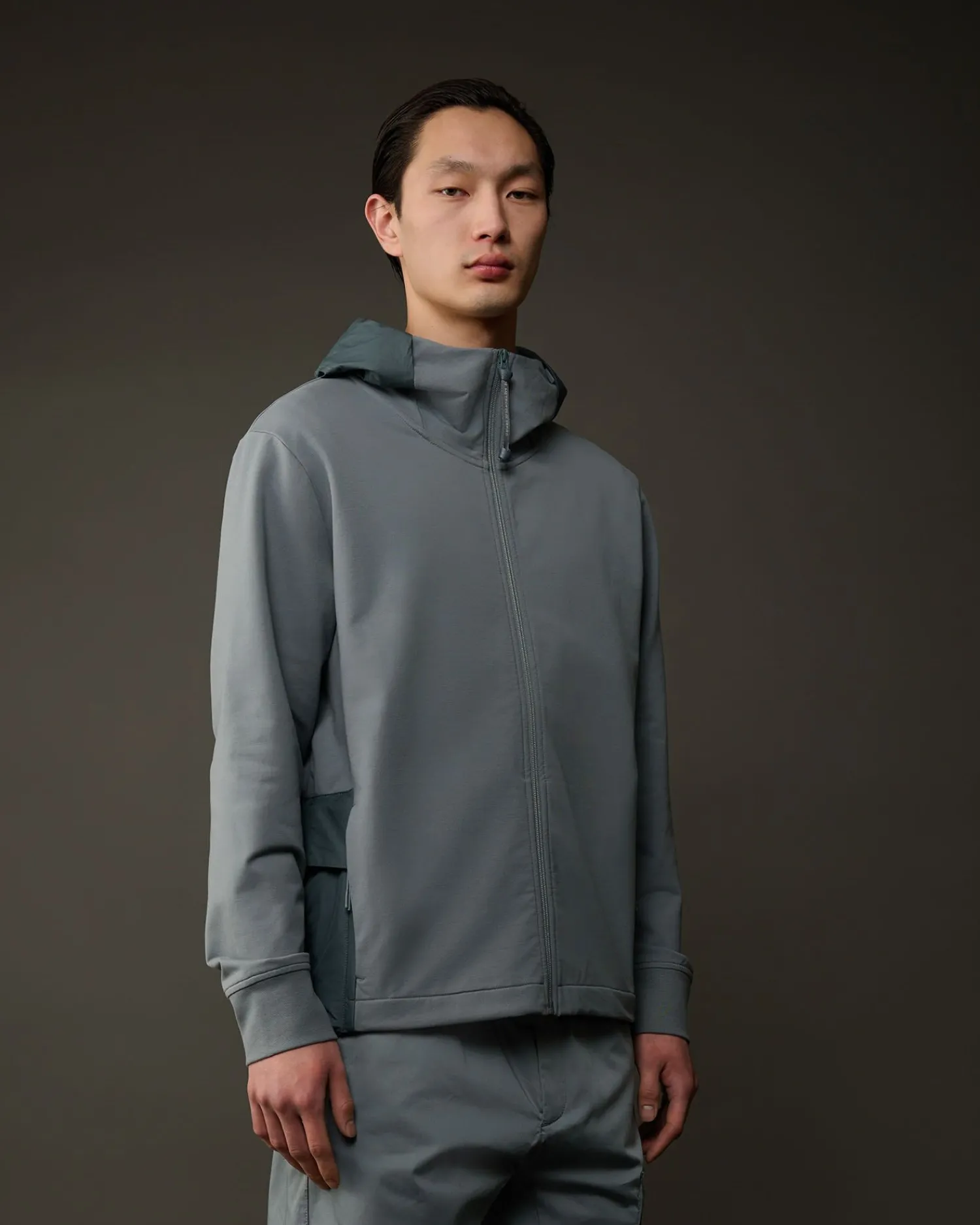 Clearance C.P. Company Metropolis Series Stretch Fleece Grafisk Haettetroje Hvid
