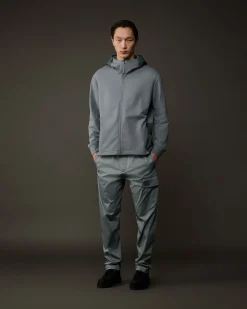 Clearance C.P. Company Metropolis Series Stretch Fleece Grafisk Haettetroje Hvid