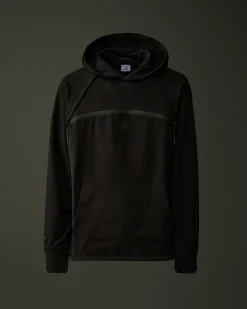 Hot C.P. Company Metropolis Series Stretch Fleece Logo Sweatshirt Turbulens-Gra