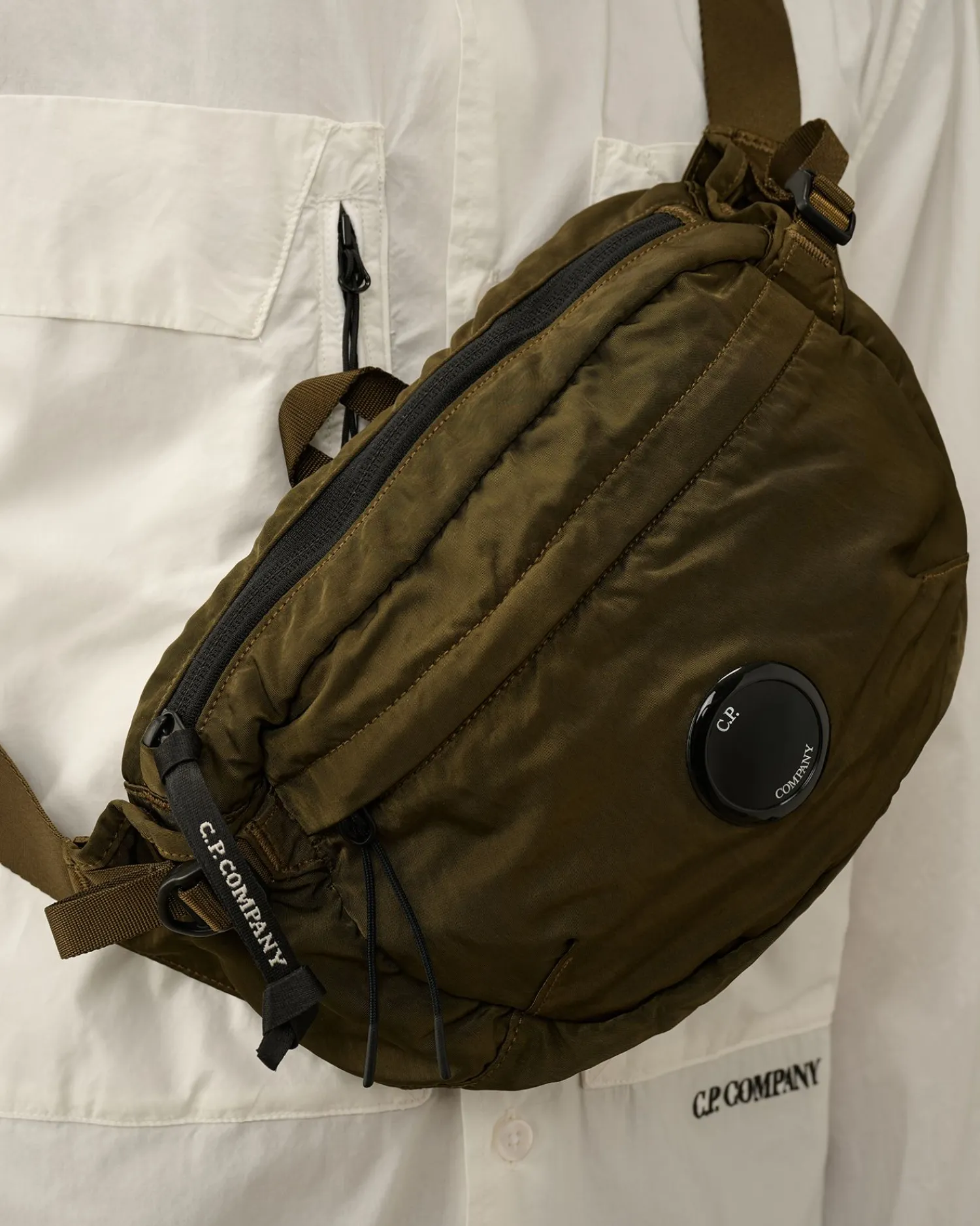 Best C.P. Company Nylon B Crossbody Rygsaek Agave Gron