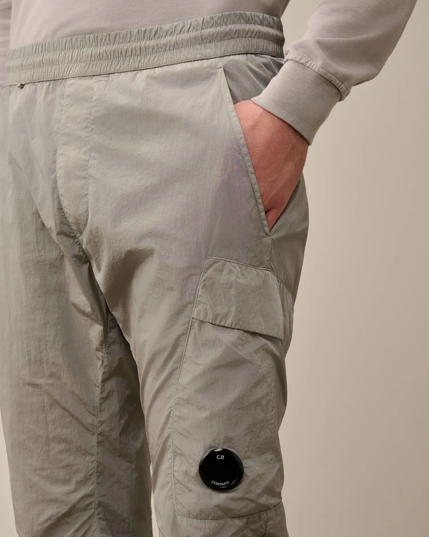 Best C.P. Company Rip-Stop Loose Utility Cargo Pants Stovregn Gra