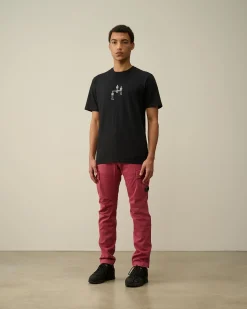 Shop C.P. Company Sea Island Strik Med Lynlas Lyons Blu-Blue