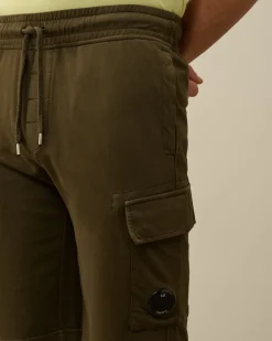 Cheap C.P. Company Shorts I Bomuldsfleece Pistacie Shell-Beige