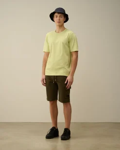 Cheap C.P. Company Shorts I Bomuldsfleece Pistacie Shell-Beige