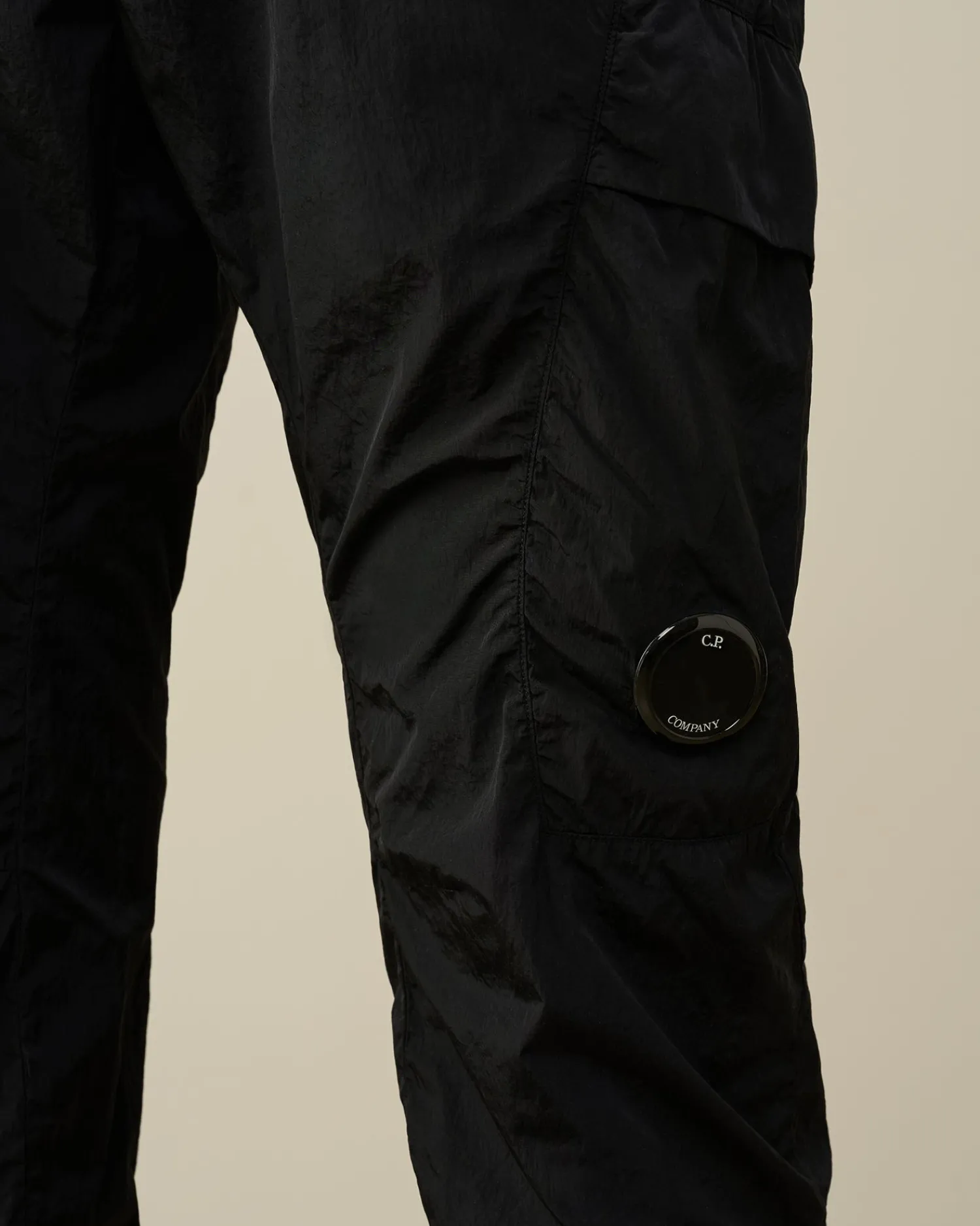 Shop C.P. Company Straek Satin Ergonomisk Logo Cargo Bukser Ivy Gron