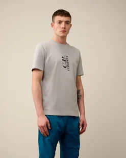 Shop C.P. Company Stretch Piquet Almindelig Langaermet Poloshirt Gaze Hvid