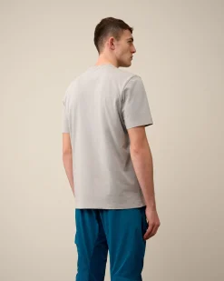 Shop C.P. Company Stretch Piquet Almindelig Langaermet Poloshirt Gaze Hvid