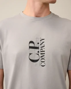 Shop C.P. Company Stretch Piquet Almindelig Langaermet Poloshirt Gaze Hvid