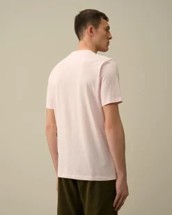 Outlet C.P. Company Stretch Piquet Regular Polo Shirt Gaze Hvid