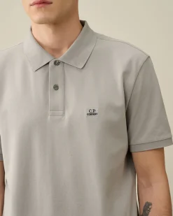 Best Sale C.P. Company Stretch Piquet Slim Polo Shirt Rod Knop