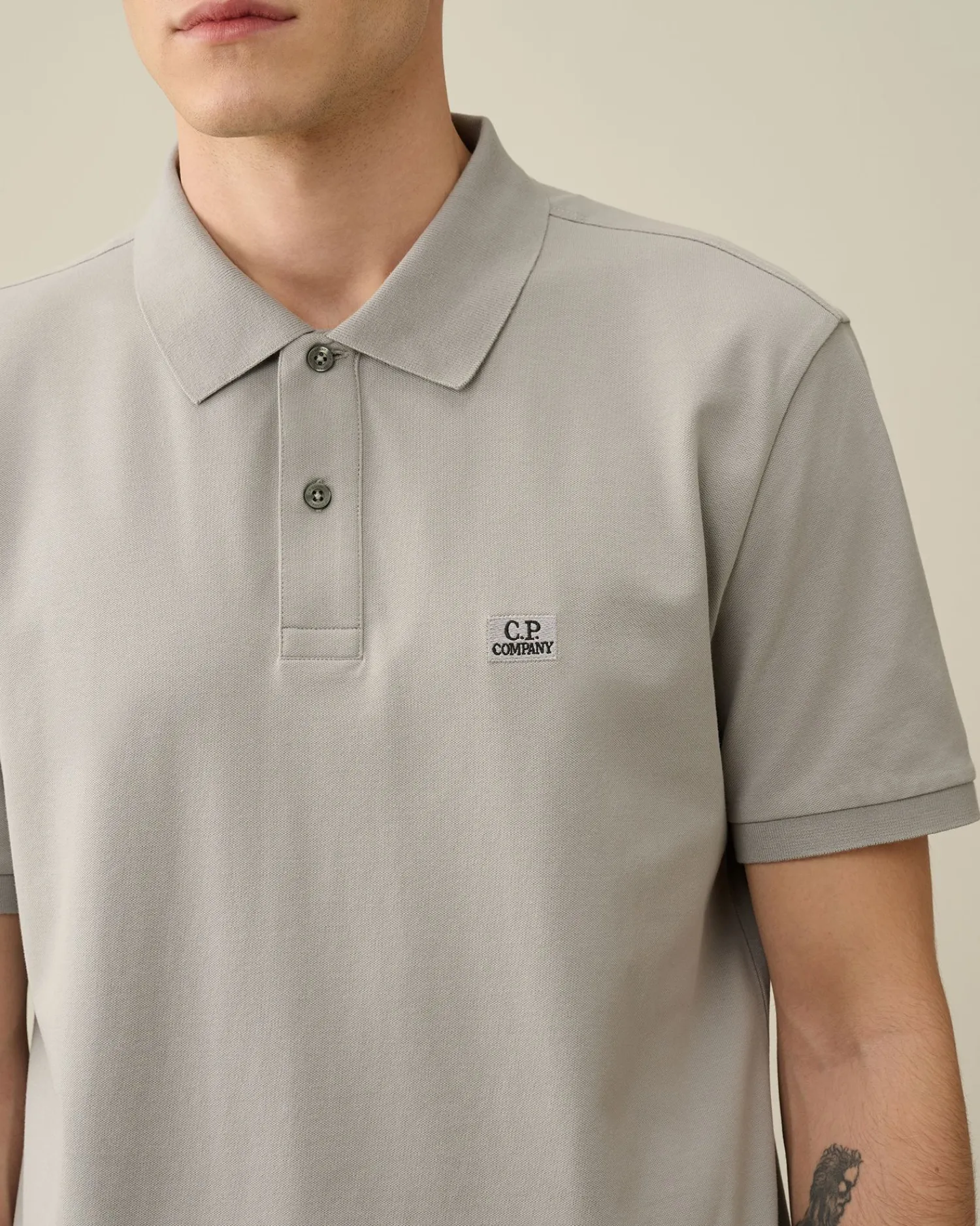 Best Sale C.P. Company Stretch Piquet Slim Polo Shirt Rod Knop