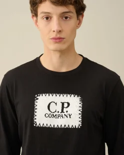 Cheap C.P. Company Stretch Piquet Slim Polo Shirt Blaek Bla