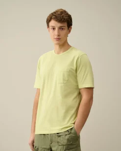 Online C.P. Company Stretch Piquet Slim Polo Shirt Gaze Hvid