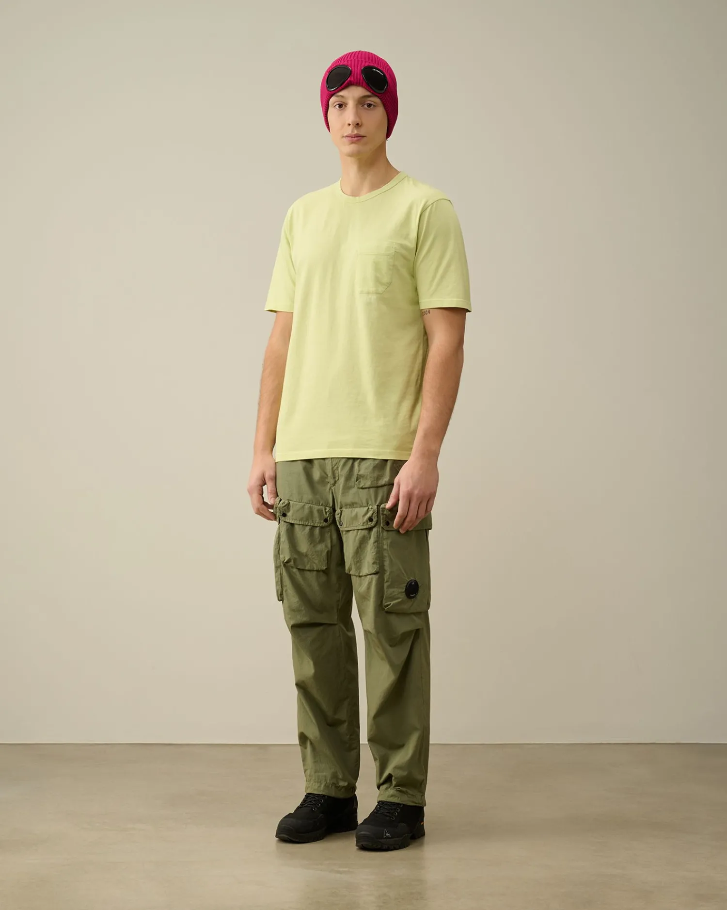 Online C.P. Company Stretch Piquet Slim Polo Shirt Gaze Hvid