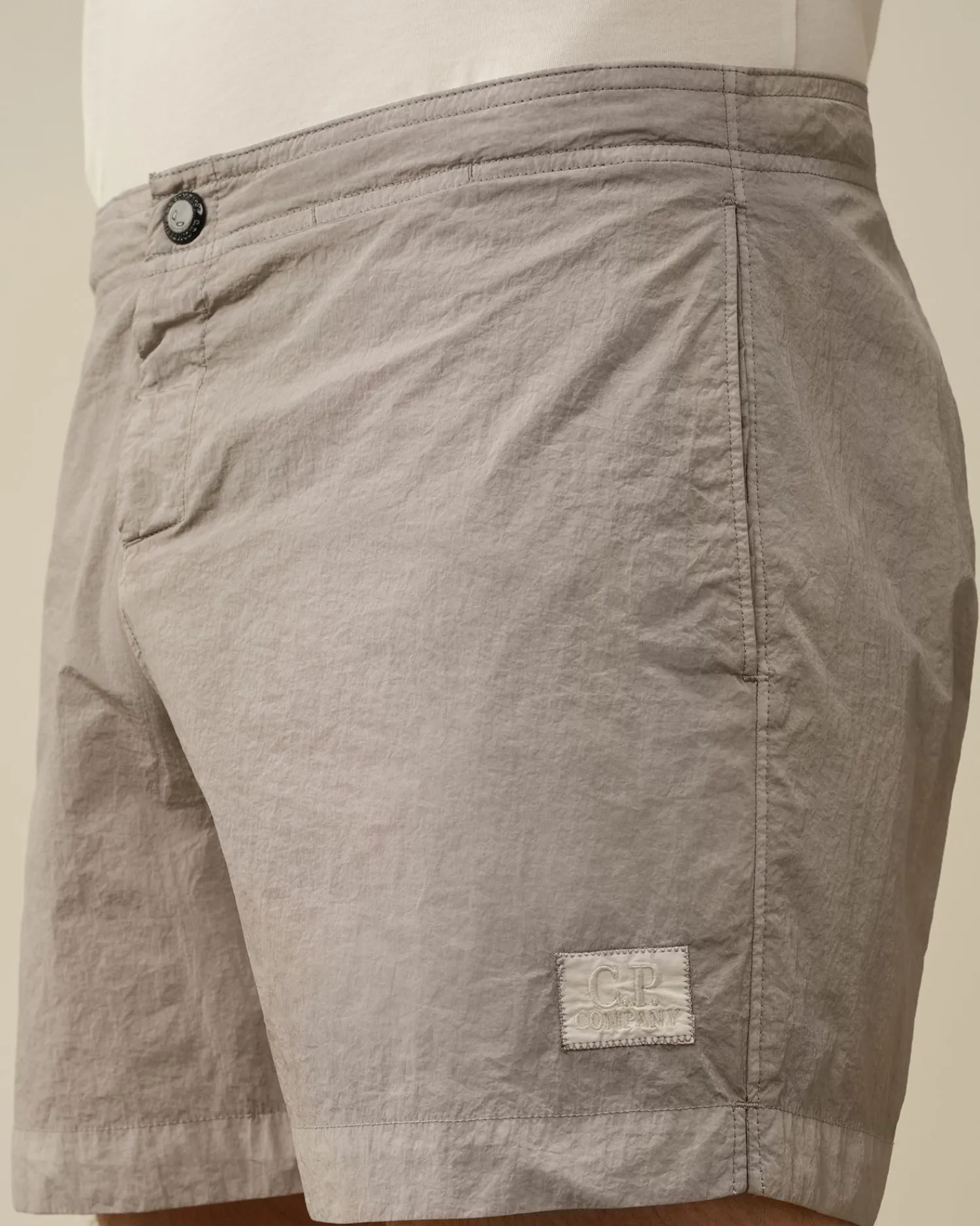 Cheap C.P. Company Stretch Satin Cargo Shorts Sort