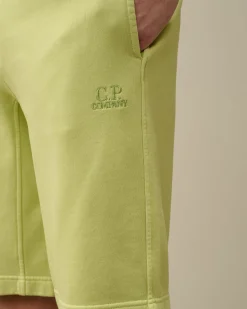 Cheap C.P. Company Sweatpants I Bomuld Diagonal Fleece Guld Flamme-Orange