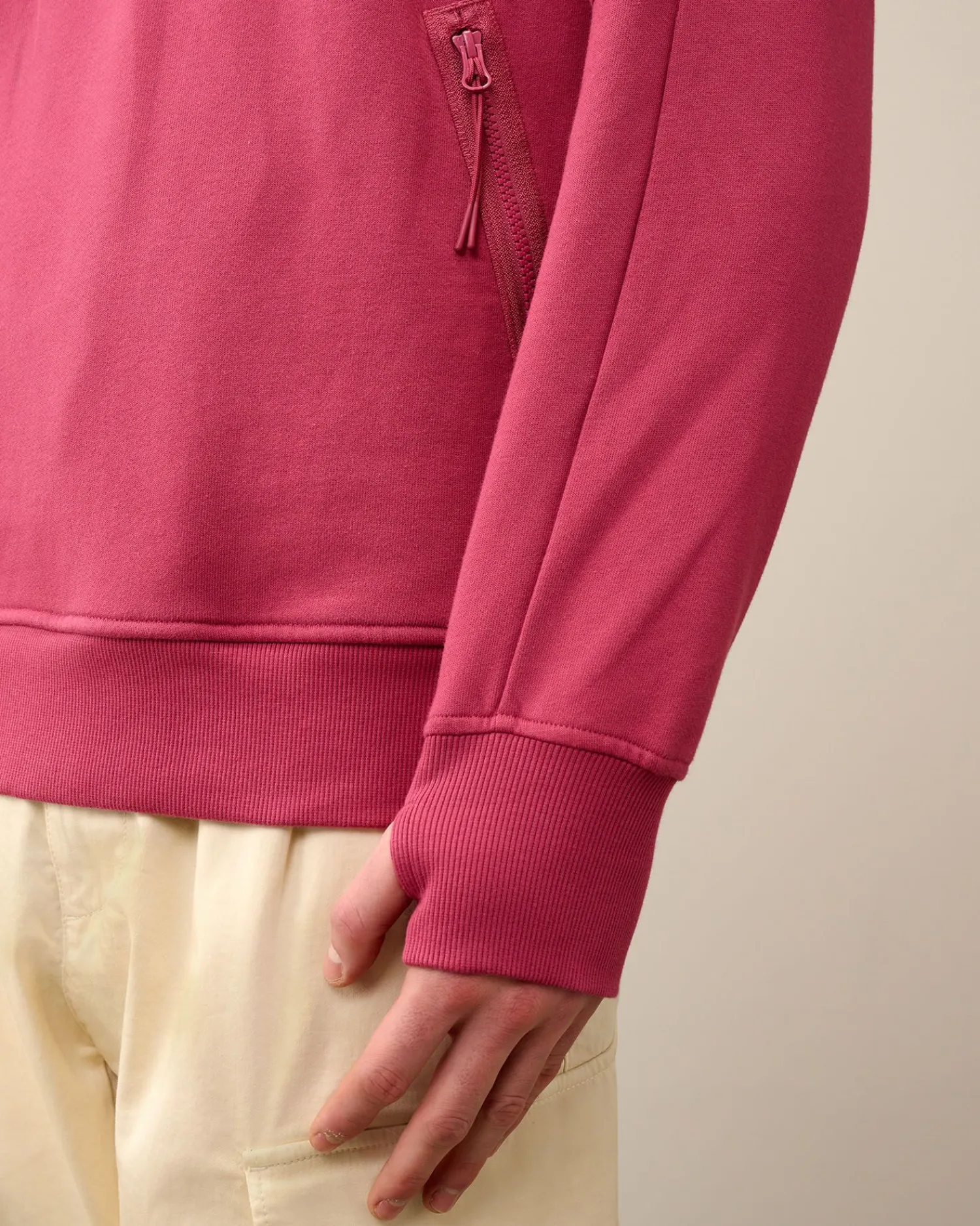 Cheap C.P. Company Sweatshirt I Bomuldsfleece Med Lynlas Andegron