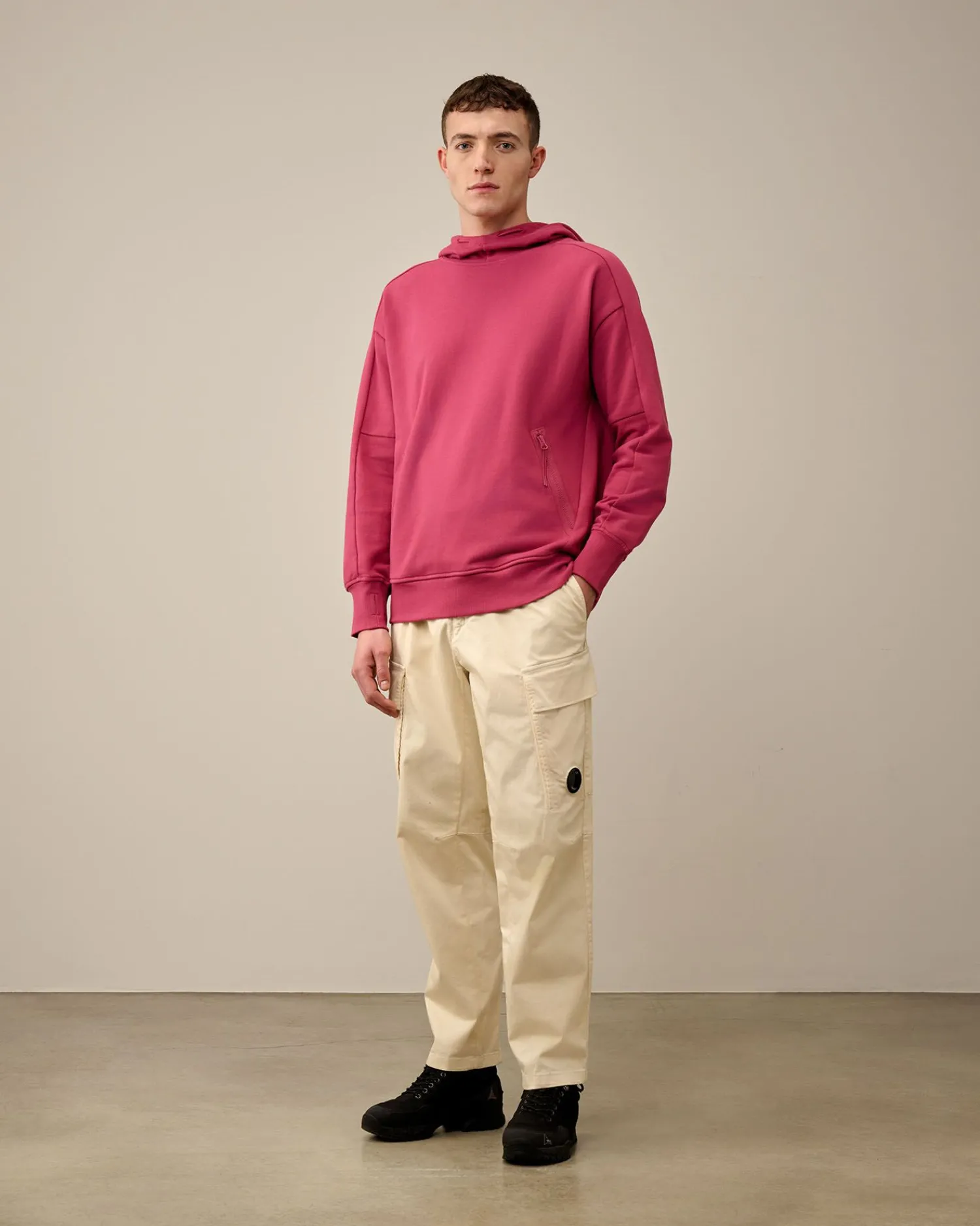Cheap C.P. Company Sweatshirt I Bomuldsfleece Med Lynlas Andegron