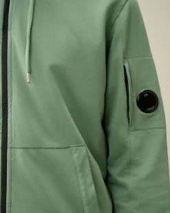 Flash Sale C.P. Company Sweatshirt I Bomuldsfleece Med Lynlas Sort
