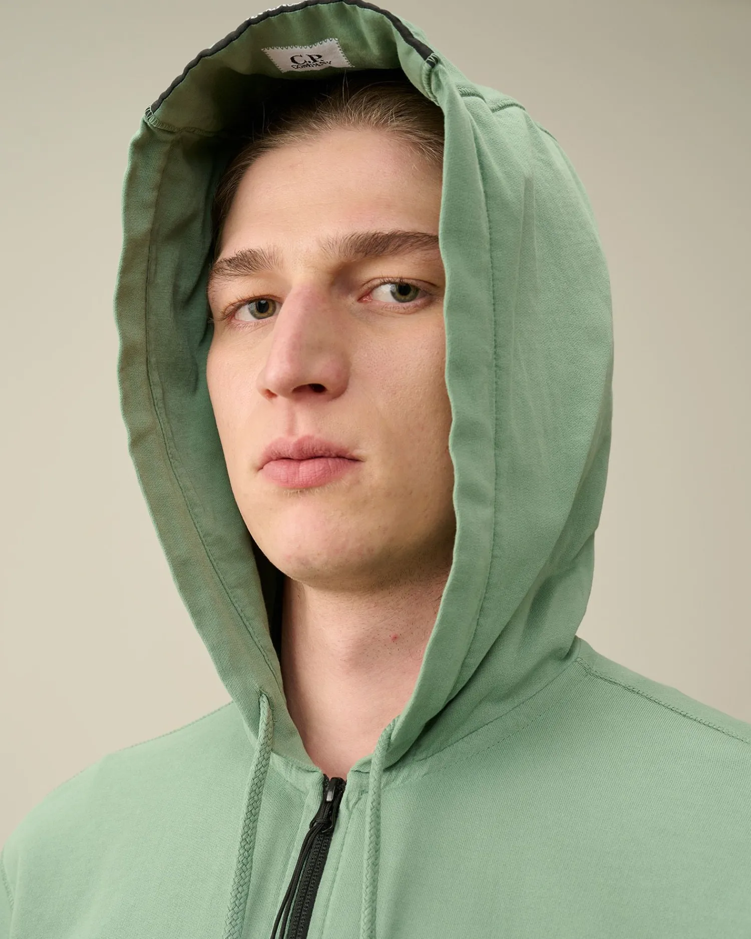 Flash Sale C.P. Company Sweatshirt I Bomuldsfleece Med Lynlas Sort