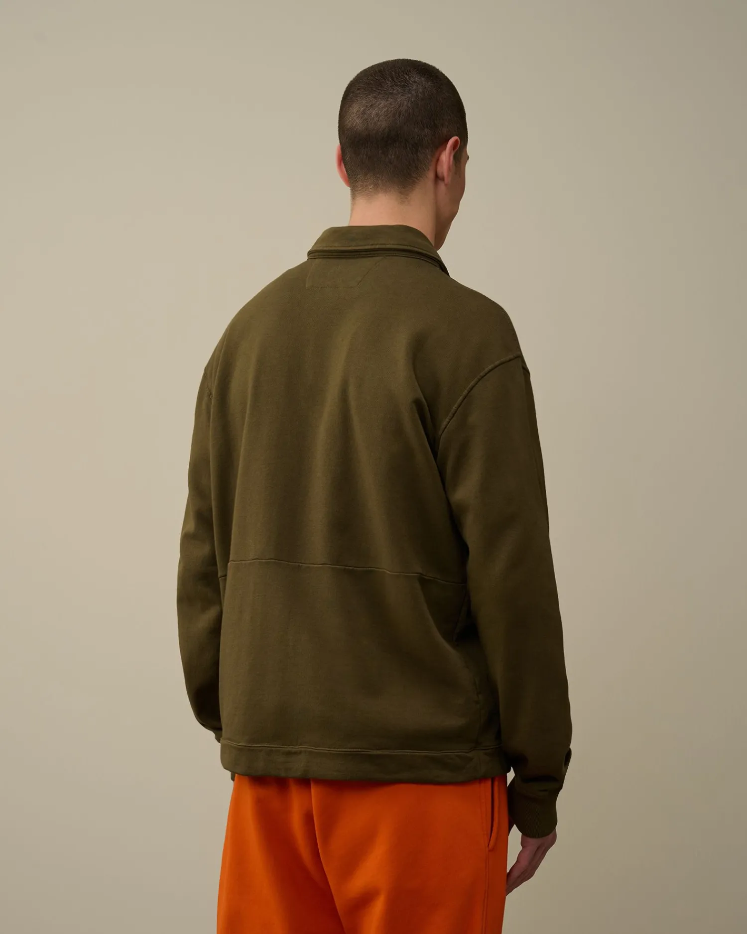 Cheap C.P. Company Sweatshirt Med Diagonal Fleece I Bomuld Andegron