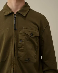 Cheap C.P. Company Sweatshirt Med Diagonal Fleece I Bomuld Andegron