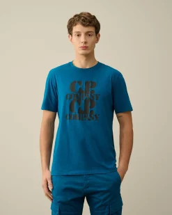 Cheap C.P. Company Tacting Piquet Poloshirt Med Lynlas Gaze Hvid