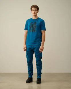 Cheap C.P. Company Tacting Piquet Poloshirt Med Lynlas Gaze Hvid