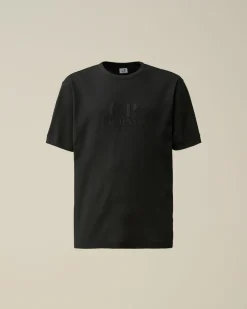 Best C.P. Company Tacting Piquet Svampet T-Shirt Blaek Bla