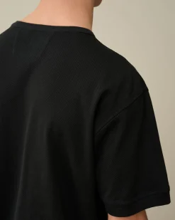 Best C.P. Company Tacting Piquet Svampet T-Shirt Blaek Bla