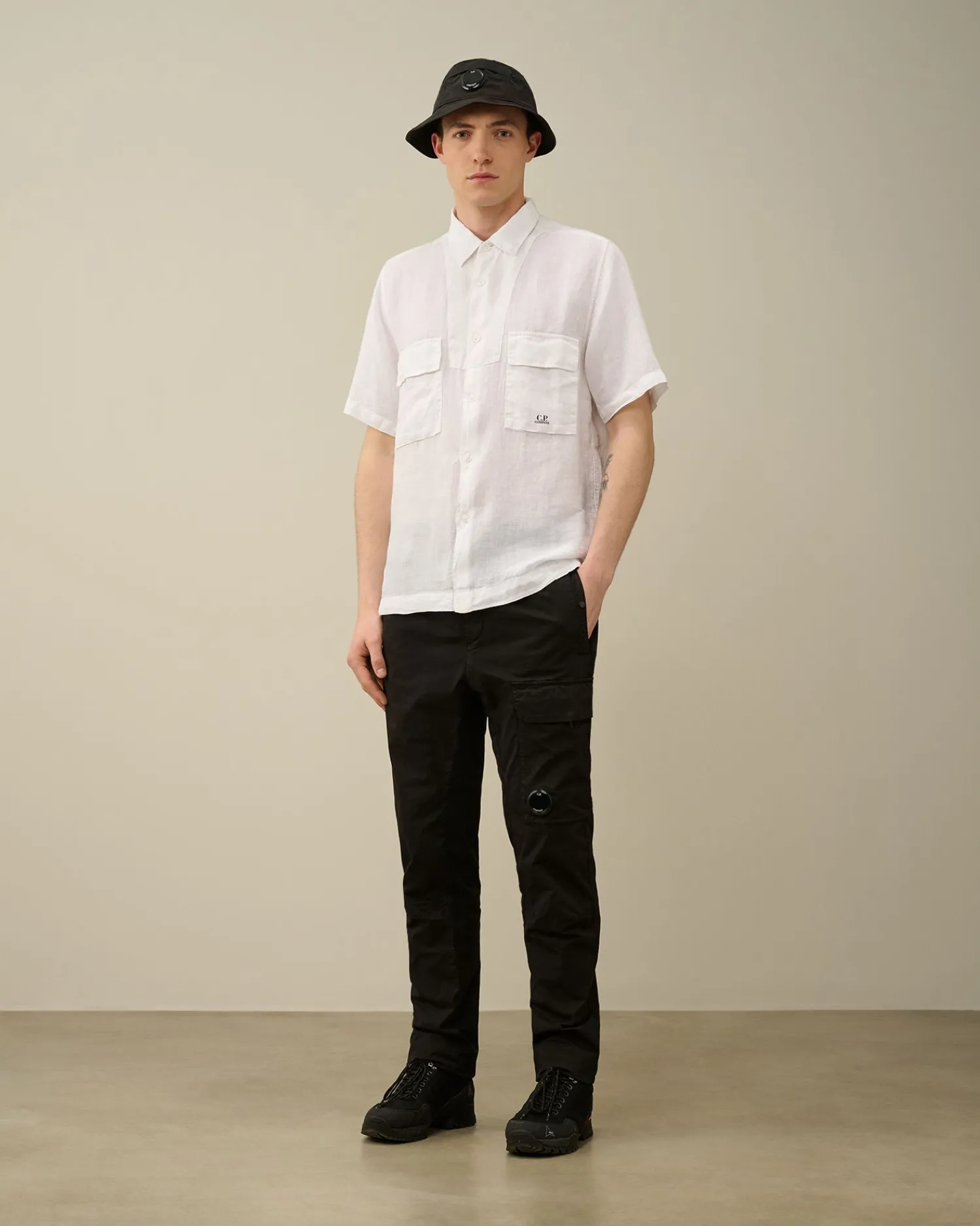 Discount C.P. Company Twill Stretch Regular Utility Cargo Pants Sort