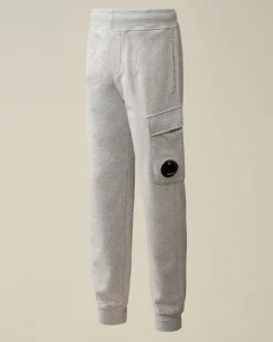 Shop C.P. Company U16 Basic Fleece Logo Sweatshirt Blaek Bla