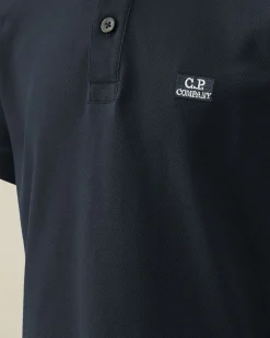 New C.P. Company U16 Bomuldsjersey 30/1 Grafisk T-Shirt Sort
