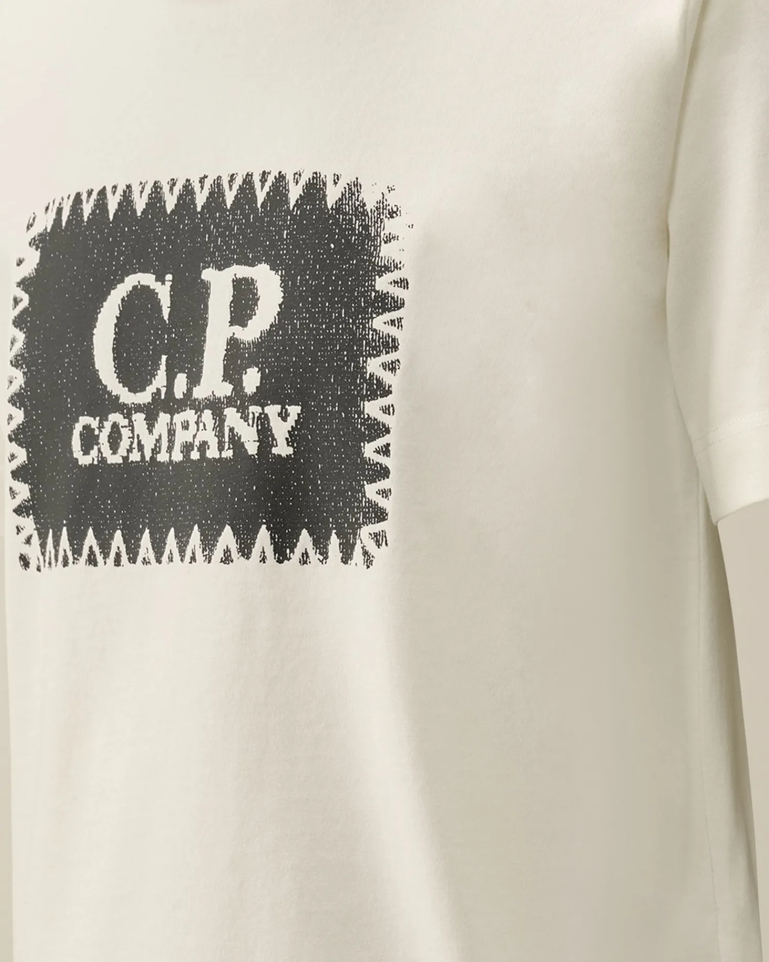 Best C.P. Company U16 Bomuldsjersey 30/1 Grafisk T-Shirt Blaek Bla