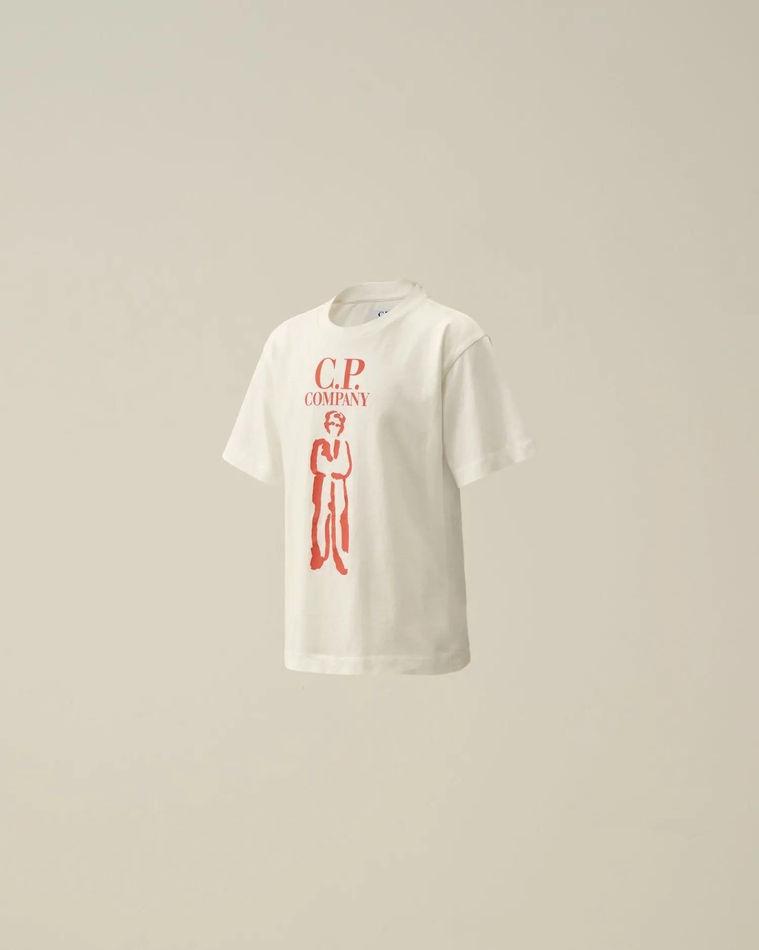 Flash Sale C.P. Company U16 Bomuldsjersey 30/1 Logo-T-Shirt Med Labelstil Green Bay
