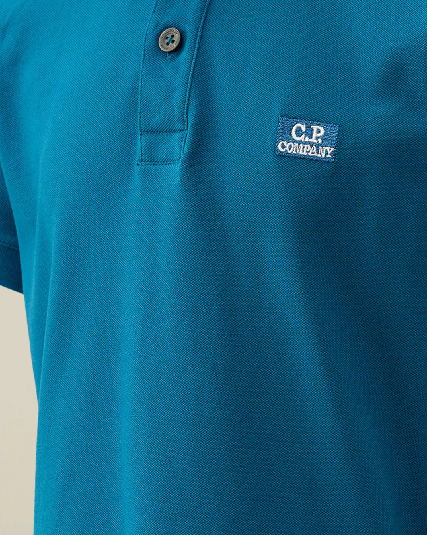 Hot C.P. Company U16 Bomuldsjersey 30/1 Logo-T-Shirt Med Labelstil Sort
