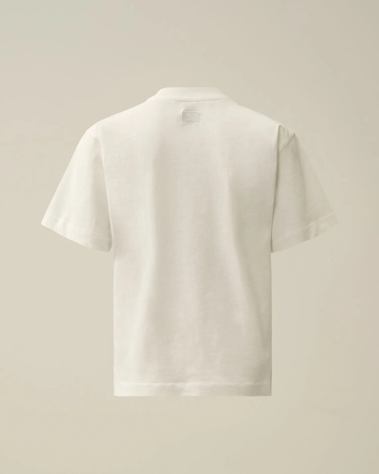Outlet C.P. Company U16 Bomuldstroje 30/1 British Sailor T-Shirt Gaze Hvid