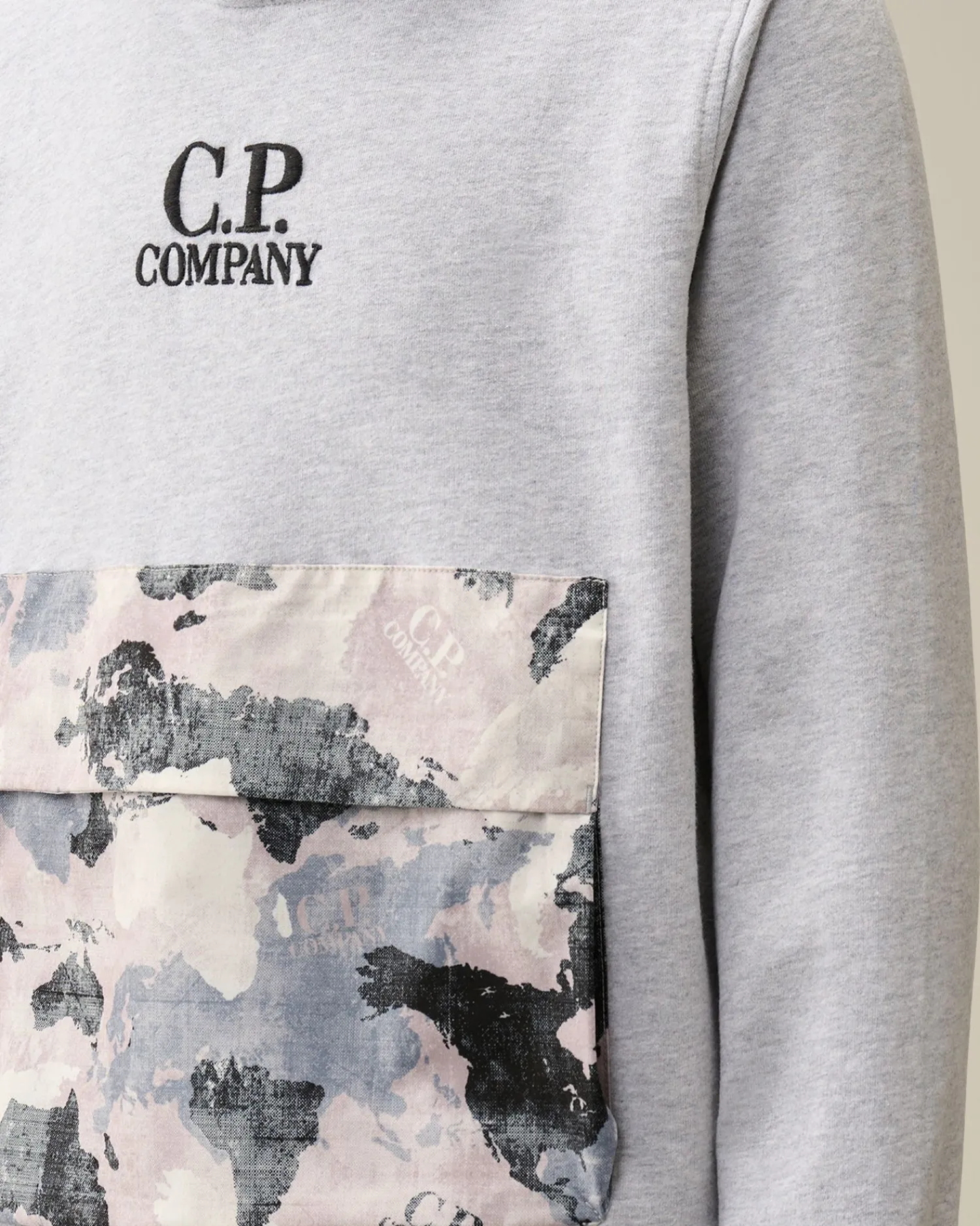 Fashion C.P. Company U16 Bomuldstroje 30/1 British Sailor T-Shirt Gaze Hvid