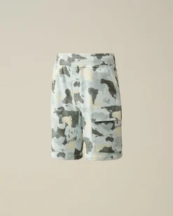 Clearance C.P. Company U16 Chrome-R Logo Print Svommeshorts Agave Gron