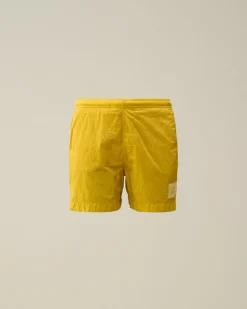 Cheap C.P. Company U16 Chrome-R Logo Svommeshorts Svovl-Gul