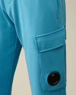 Clearance C.P. Company U16 Diagonal Fleece Cargo Joggingbukser Green Bay
