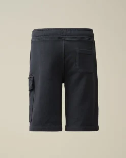 Clearance C.P. Company U16 Diagonal Fleece Cargo Shorts Gra Melange