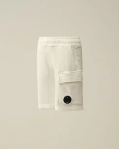 Clearance C.P. Company U16 Diagonal Fleece Cargo Shorts Sort