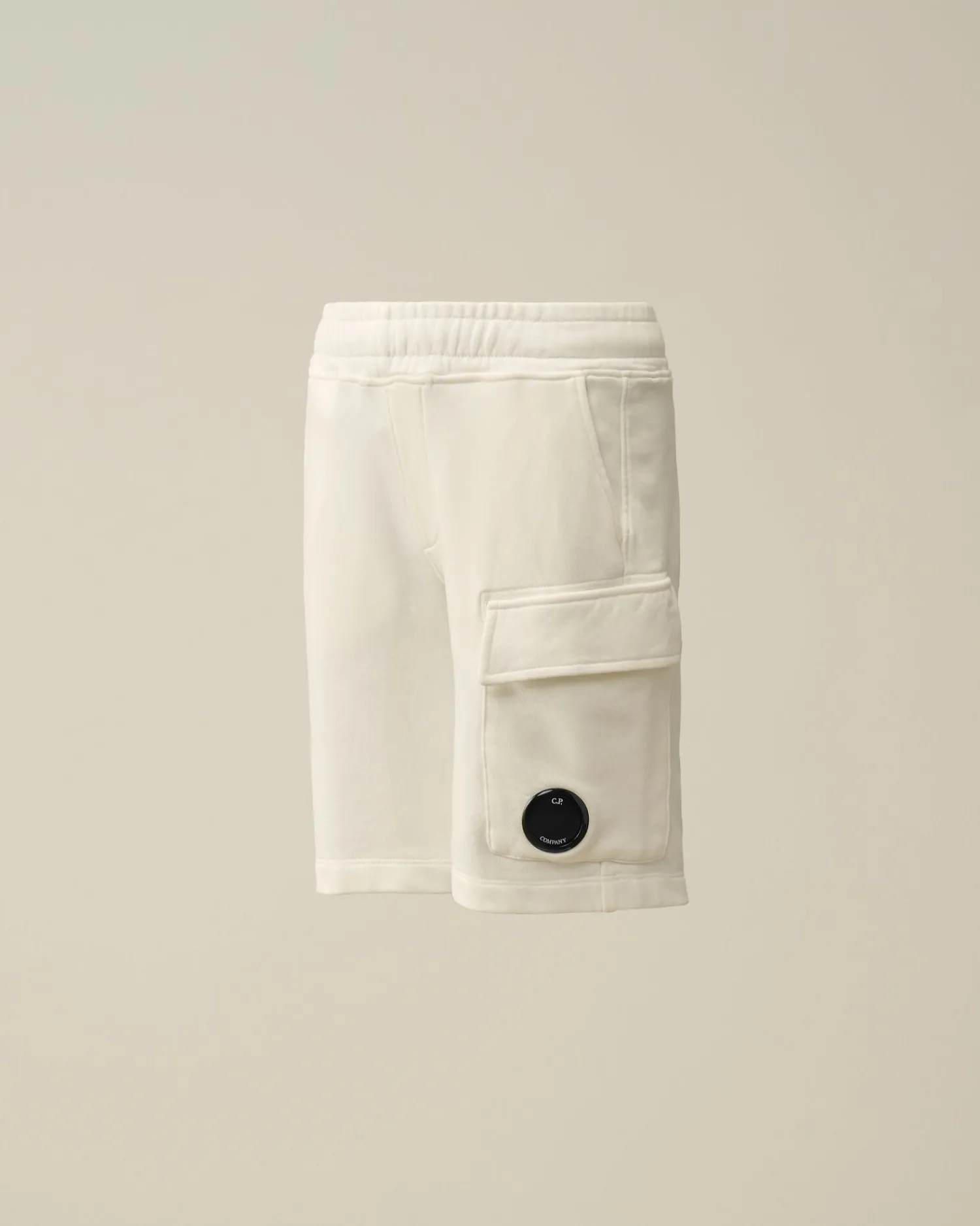 Clearance C.P. Company U16 Diagonal Fleece Cargo Shorts Sort