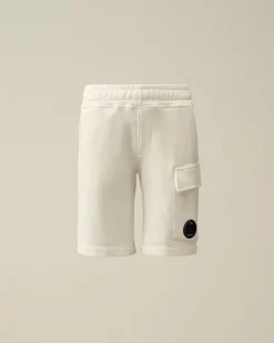Clearance C.P. Company U16 Diagonal Fleece Cargo Shorts Sort